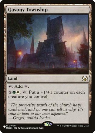 Gavony Township (LIST-406) [The List Reprints] MTG Single Wizards of the Coast