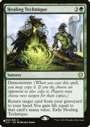 Healing Technique (LIST-063) [The List Reprints] MTG Single Wizards of the Coast