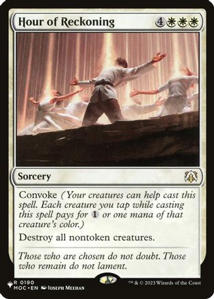 Hour of Reckoning (MOC) (LIST-190) [Mystery Booster] The List Reprints MTG Single Wizards of the Coast