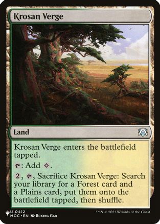 Krosan Verge (MOC) (LIST-412) [The List Reprints] MTG Single Wizards of the Coast