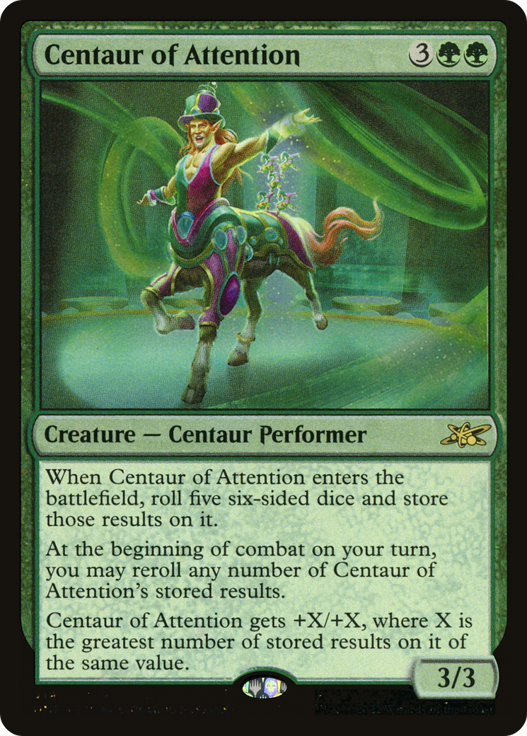 Centaur of Attention (Galaxy Foil) (UNF-418) [Unfinity] Foil MTG Single Wizards of the Coast