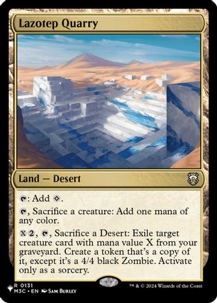 Lazotep Quarry (LIST-131) [The List Reprints] MTG Single Wizards of the Coast