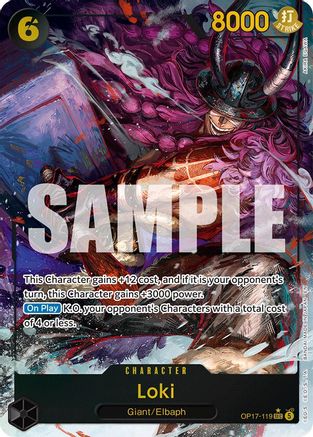 Loki (Alternate Art) (OP17-119)  [The World's Strongest Warriors] Foil