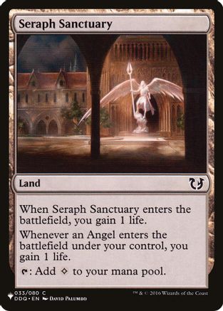 Seraph Sanctuary (DDQ) (LIST-033) [The List Reprints] MTG Single Wizards of the Coast