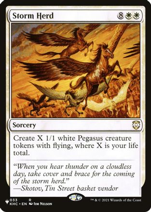 Storm Herd (KHC) (LIST-033) [The List Reprints] MTG Single Wizards of the Coast