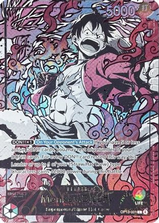 Monkey.D.Luffy (English Version 3rd Anniversary Set) (OP13-001) [One Piece Promotion Cards] Foil One Piece Single Bandai