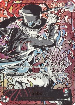 Sabo (English Version 3rd Anniversary Set) (OP13-004) [One Piece Promotion Cards] Foil One Piece Single Bandai