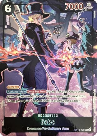Sabo (120) (English Version 3rd Anniversary Set) (OP13-120)  [One Piece Promotion Cards] Foil
