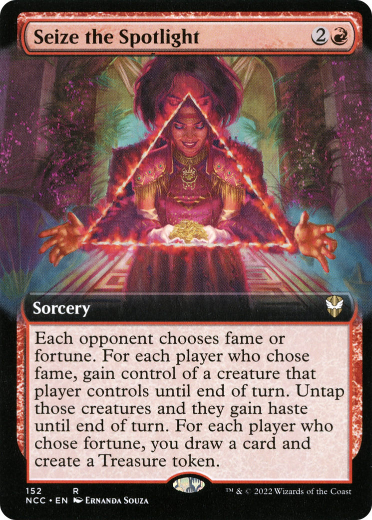 Seize the Spotlight (NCC-152) [New Capenna Commander] (Extended Art) MTG Single Wizards of the Coast
