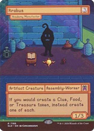 Krobus - Academy Manufactor (SLD-7188) [Secret Lair] Drop Series Foil MTG Single Wizards of the Coast