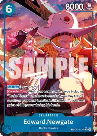 Edward.Newgate (040) (TR) (OP17-040)  [The World's Strongest Warriors] Foil