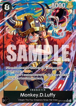 Monkey.D.Luffy (093) (Alternate Art) (OP17-093)  [The World's Strongest Warriors] Foil