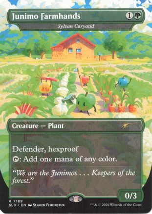 Junimo Farmhands - Sylvan Caryatid (SLD-7189) [Secret Lair] Drop Series Foil MTG Single Wizards of the Coast