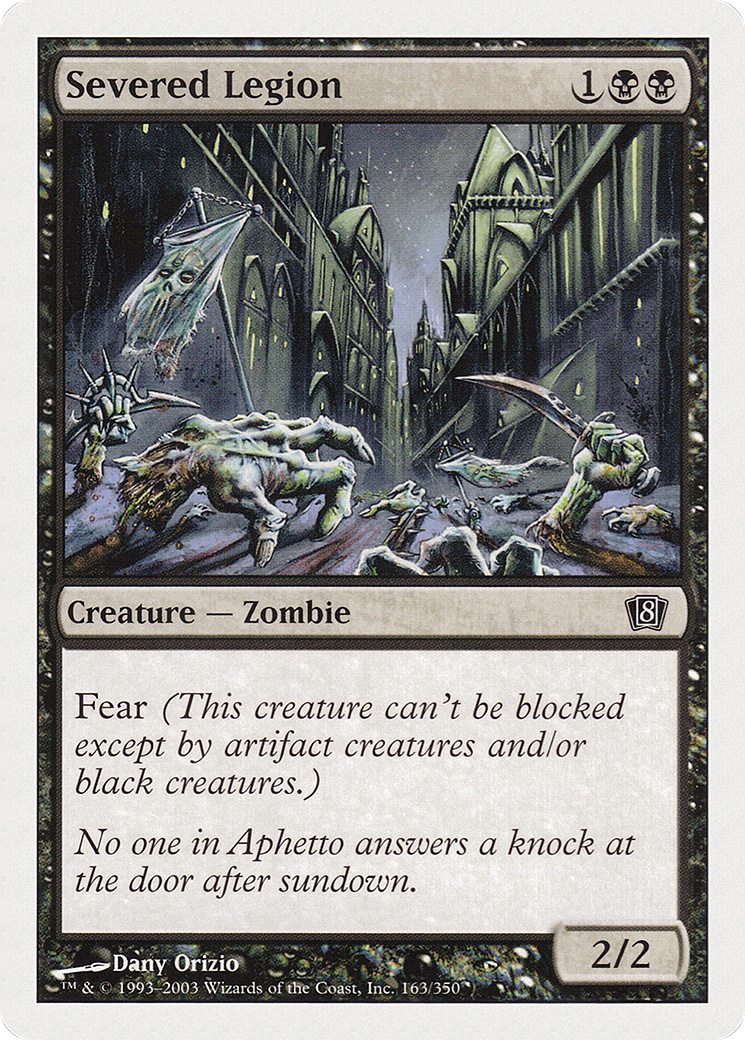 Severed Legion (8ED-163) [8th Edition] MTG Single Wizards of the Coast