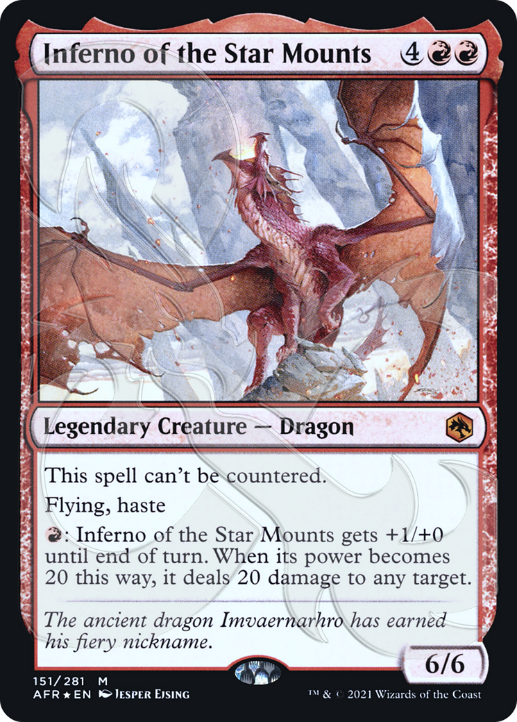 Inferno of the Star Mounts (AFR&-151) [Adventures in the Forgotten Realms Promos] Foil MTG Single Wizards of the Coast