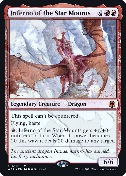 Inferno of the Star Mounts (AFR&-151) [Adventures in the Forgotten Realms Promos] Foil MTG Single Wizards of the Coast