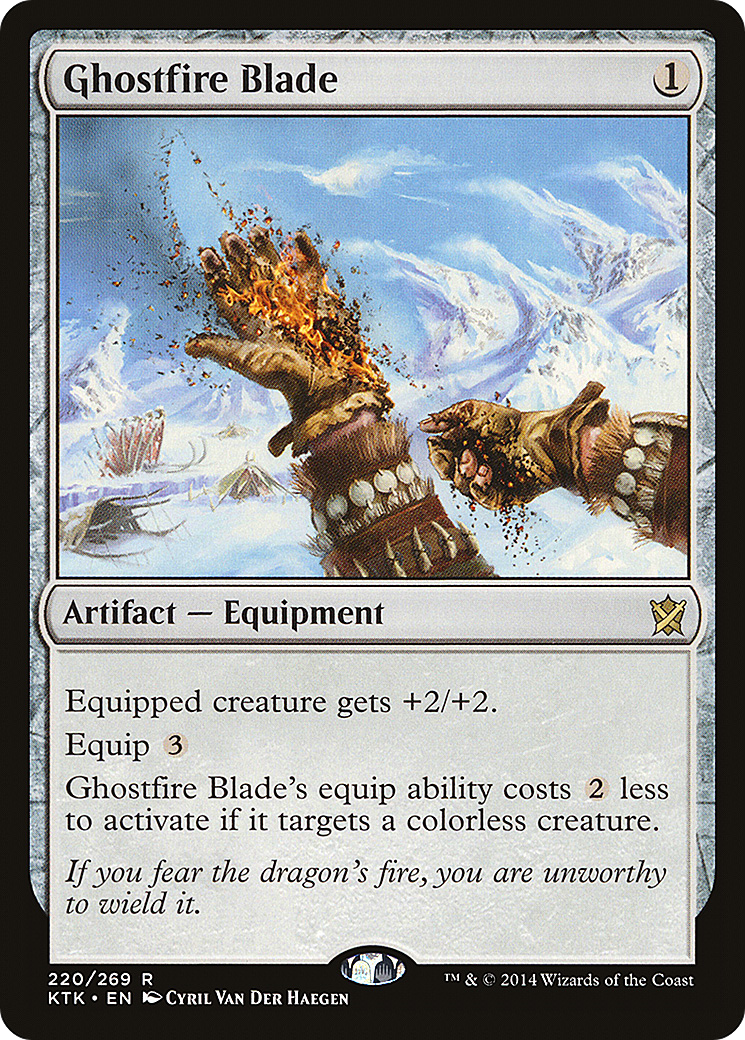 Ghostfire Blade [Khans of Tarkir] MTG Single Magic: The Gathering