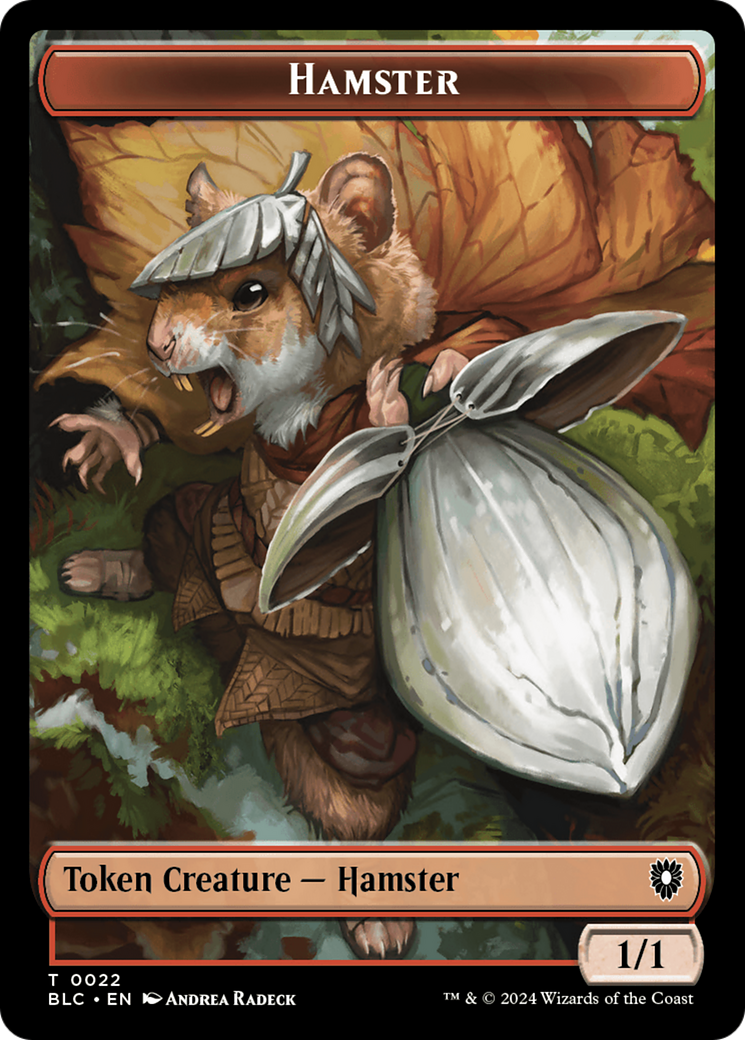 Hamster (TBLC-022) [Tokens] Bloomburrow Commander Tokens MTG Single Wizards of the Coast