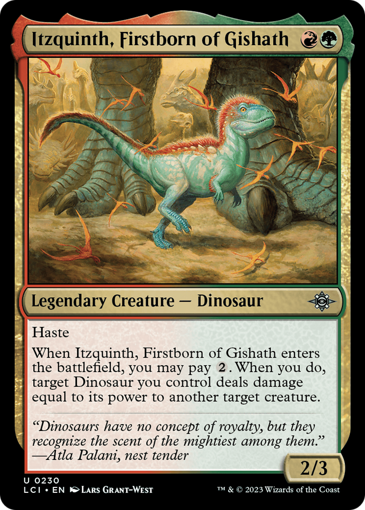 Itzquinth, Firstborn of Gishath (LCI-230) [The Lost Caverns of Ixalan] Foil MTG Single Wizards of the Coast