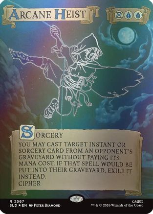 Arcane Heist (Out Of Sight Foil) (SLD-2567) [Secret Lair Drop Series] Foil MTG Single Wizards of the Coast