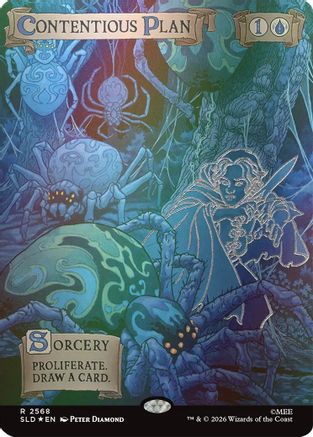 Contentious Plan (Out Of Sight Foil) (SLD-2568) [Secret Lair] Drop Series Foil MTG Single Wizards of the Coast
