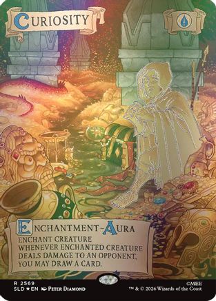 Curiosity (2569) (Out Of Sight Foil) (SLD-2569) [Secret Lair] Drop Series Foil MTG Single Wizards of the Coast