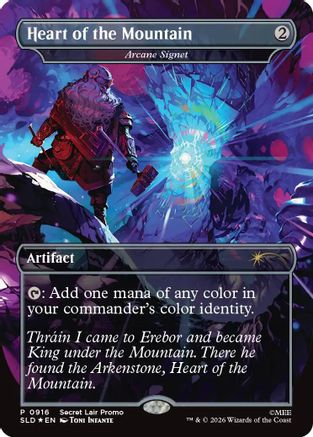 Heart of the Mountain - Arcane Signet (SLD-916) [Secret Lair Drop Series] Foil MTG Single Wizards of the Coast