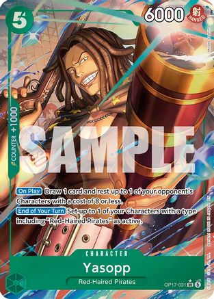 Yasopp (Alternate Art) (OP17-031)  [The World's Strongest Warriors] Foil