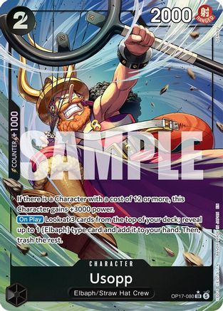 Usopp (Alternate Art) (OP17-080)  [The World's Strongest Warriors] Foil