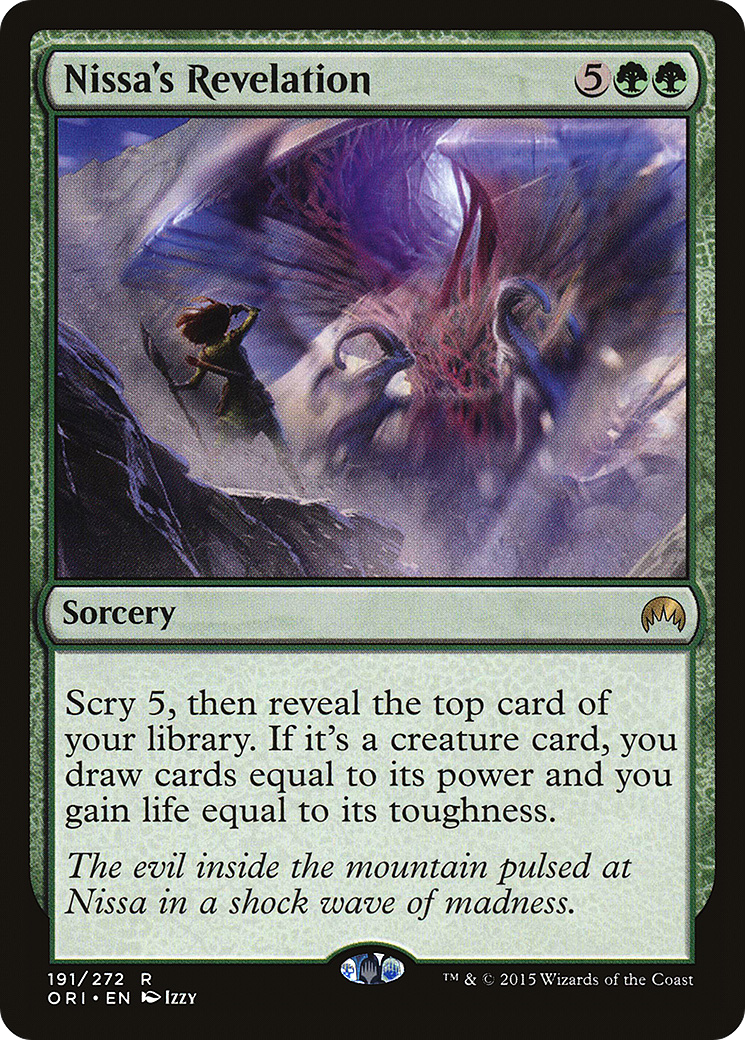 Nissa's Revelation (ORI-191) [Magic Origins] Foil MTG Single Wizards of the Coast