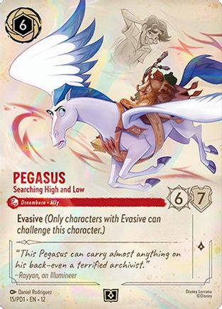 Pegasus - Searching High and Low (15) [Disney Lorcana Promo Cards] Holofoil Lorcana Single Disney