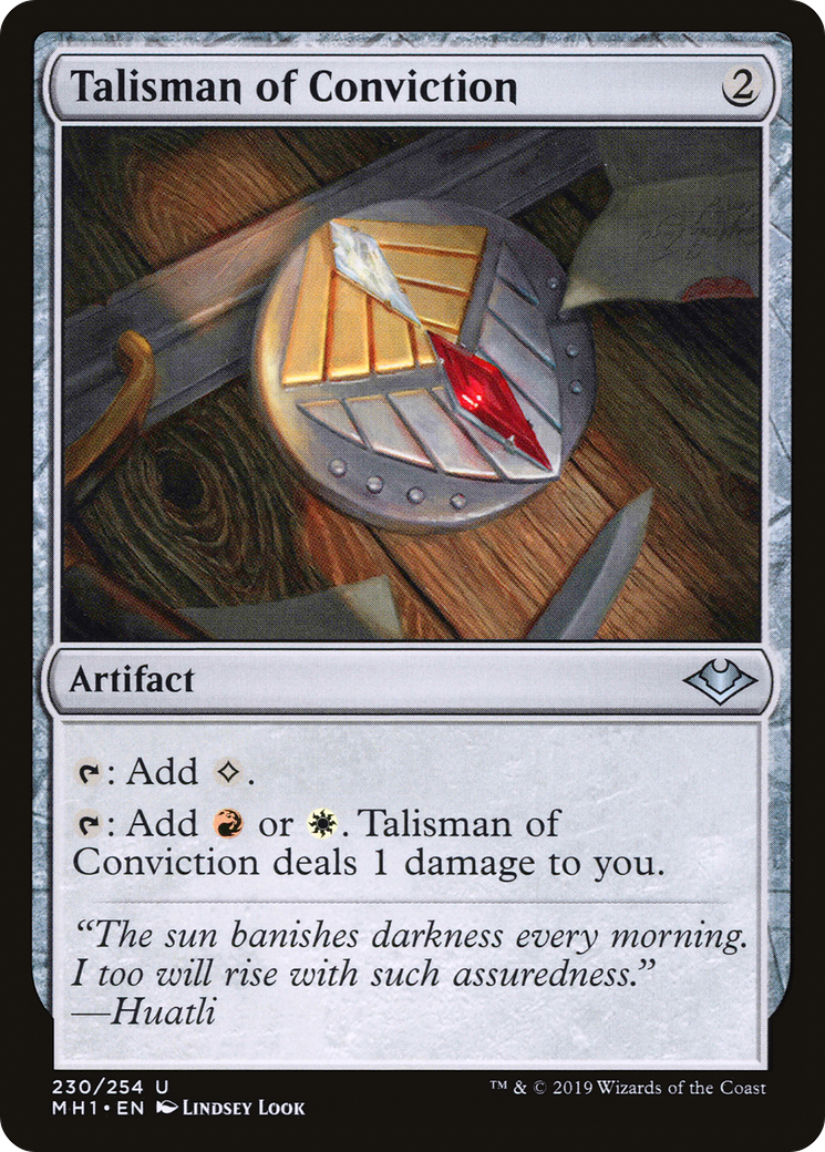 Talisman of Conviction (MH1-230) [Modern Horizons] MTG Single Modern Horizons