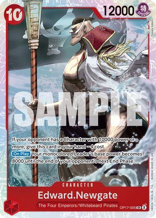 Edward.Newgate (005) (OP17-005)  [The World's Strongest Warriors] Foil