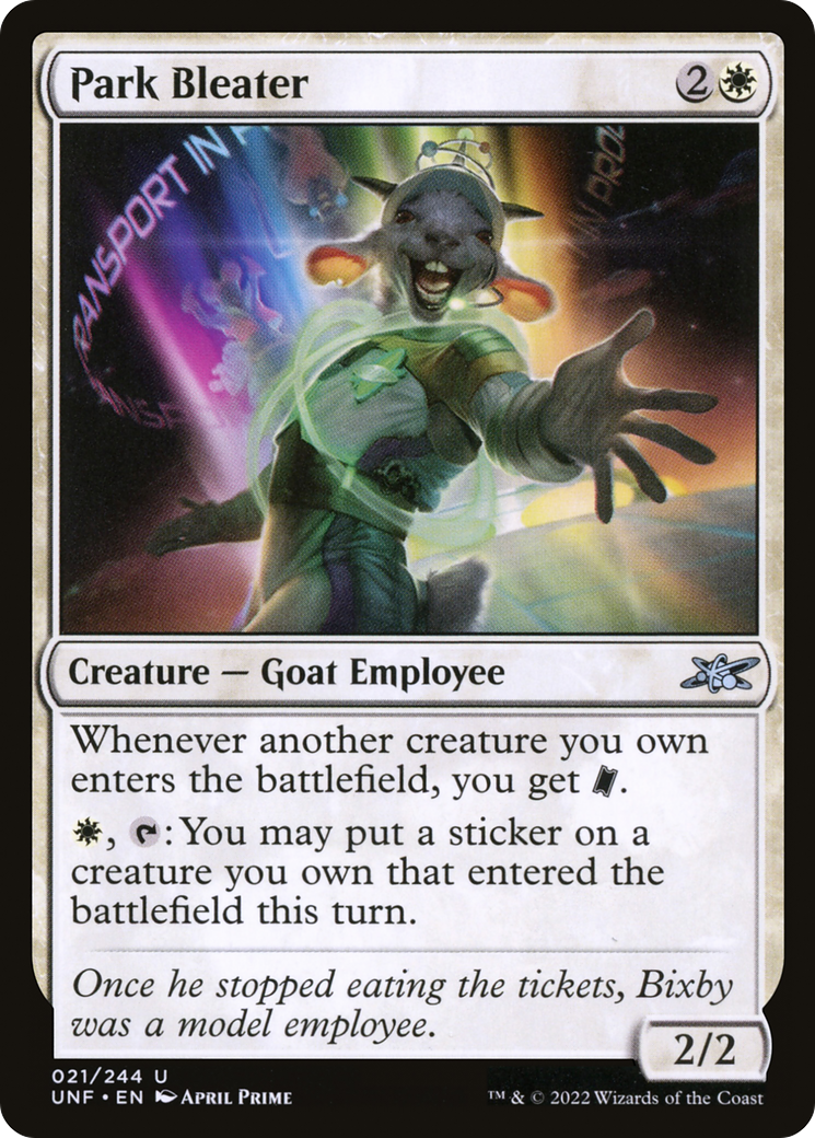 Park Bleater (UNF-021) [Unfinity] MTG Single Wizards of the Coast