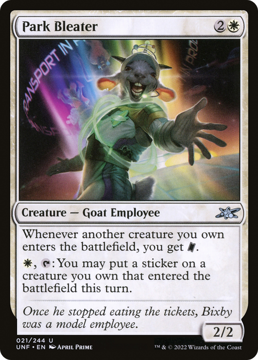 Park Bleater (UNF-021) [Unfinity] Foil MTG Single Wizards of the Coast