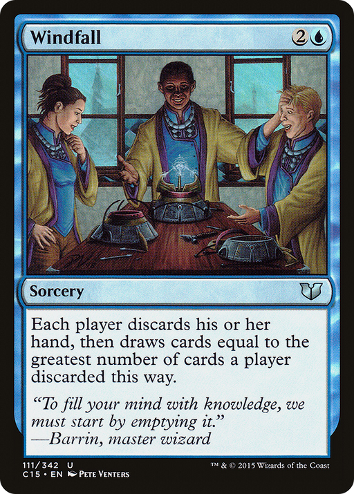 Windfall (C15-111) [Commander 2015] MTG Single Wizards of the Coast