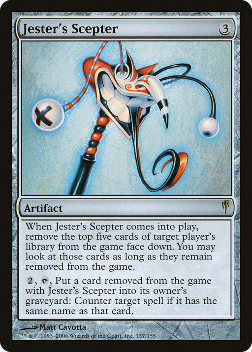 Jester's Scepter (CSP-137) [Coldsnap] MTG Single Wizards of the Coast
