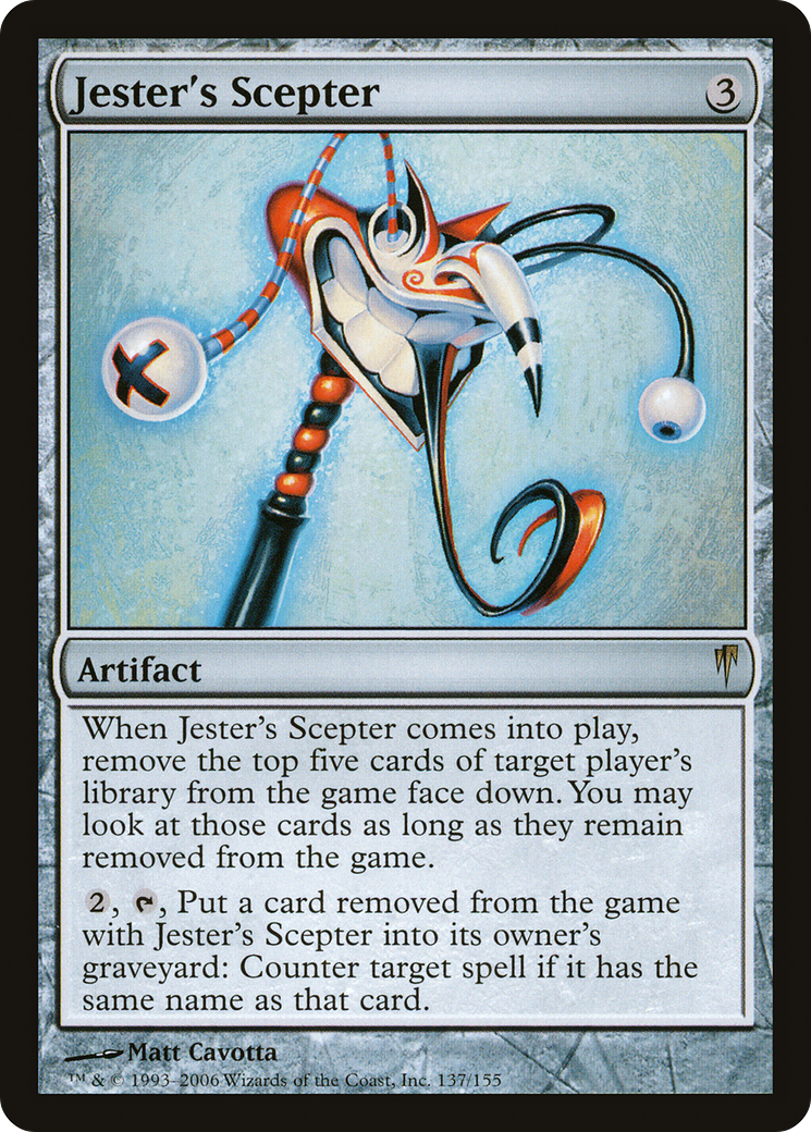 Jester's Scepter (CSP-137) [Coldsnap] Foil MTG Single Wizards of the Coast