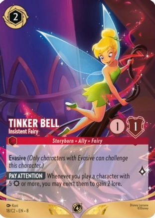 Tinker Bell - Insistent Fairy (18) [Disney Lorcana Promo Cards] Lorcana Single Disney