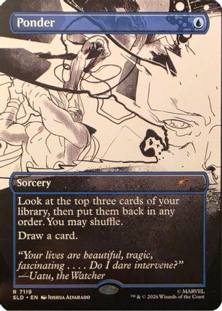 Ponder (7119) (SLD-7119) [Secret Lair] Drop Series MTG Single Wizards of the Coast