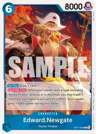 Edward.Newgate (040) (OP17-040)  [The World's Strongest Warriors] Foil