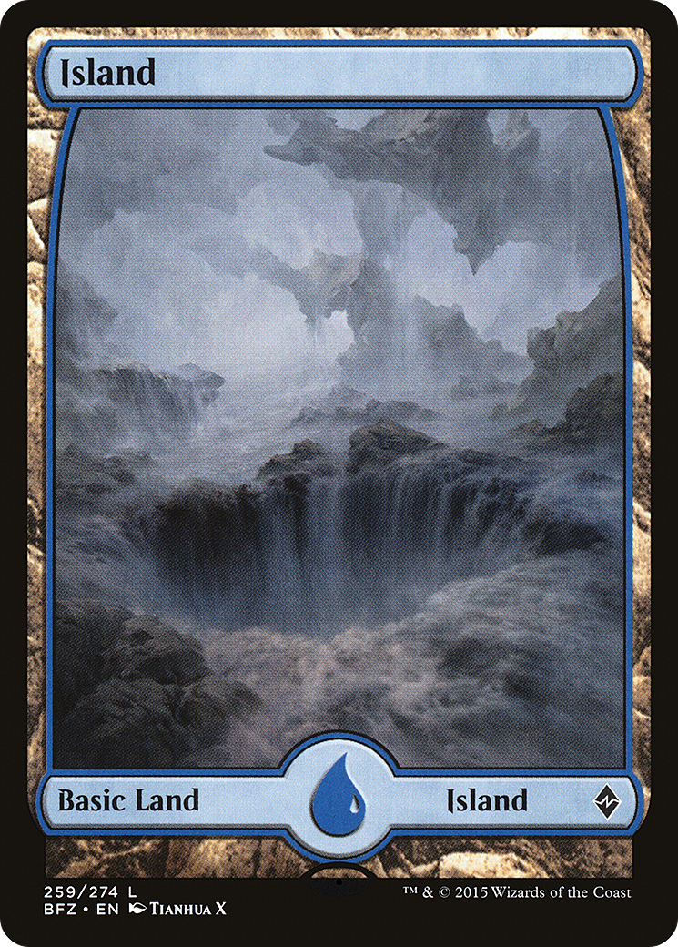 Island (BFZ-259) [Battle for Zendikar] Foil MTG Single Wizards of the Coast