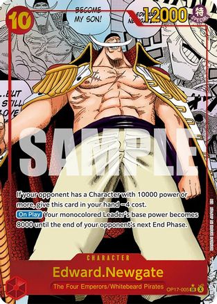 Edward.Newgate (005) (Manga) (OP17-005)  [The World's Strongest Warriors] Foil