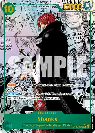 Shanks (022) (Manga) (OP17-022)  [The World's Strongest Warriors] Foil