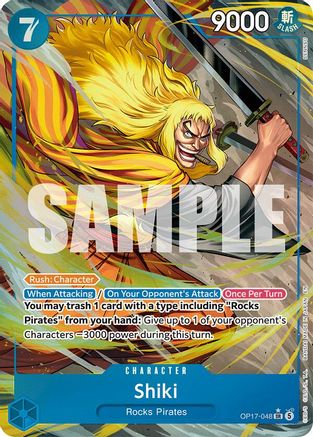 Shiki (048) (Alternate Art) (OP17-048)  [The World's Strongest Warriors] Foil