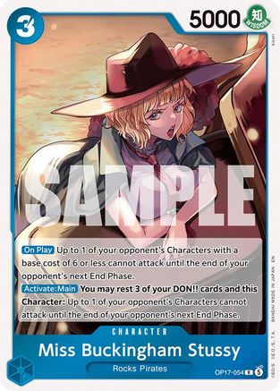 Miss Buckingham Stussy (OP17-054)  [The World's Strongest Warriors] Foil