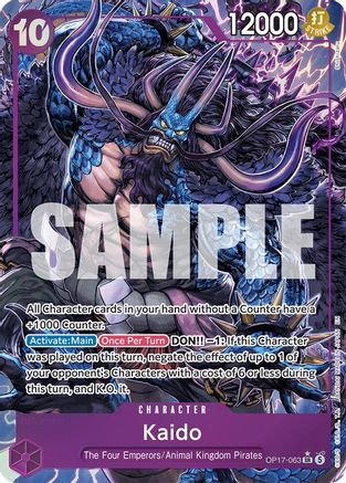 Kaido (063) (Alternate Art) (OP17-063)  [The World's Strongest Warriors] Foil