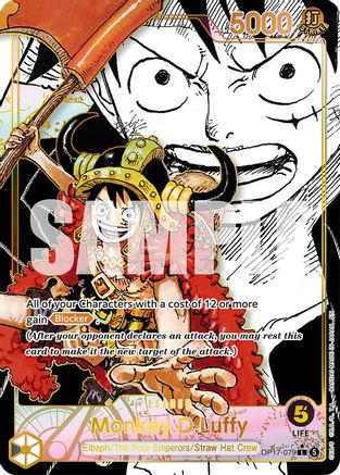 Monkey.D.Luffy (079) (Super Leader Alternate Art) (OP17-079)  [The World's Strongest Warriors] Foil