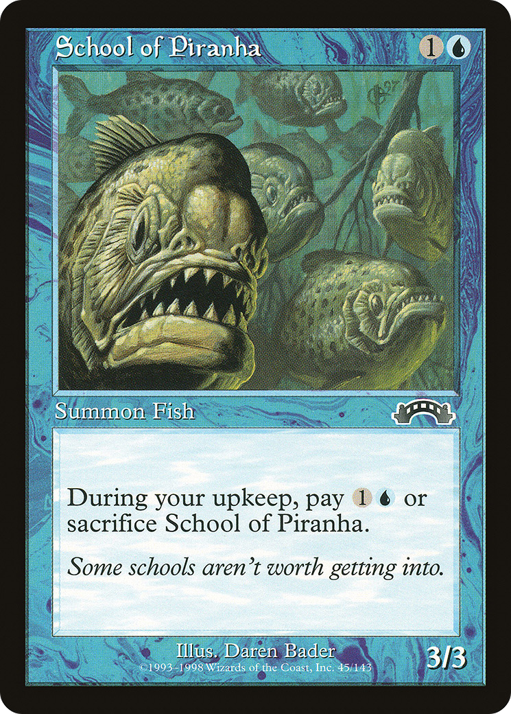 School of Piranha (EXO-045) [Exodus] MTG Single Wizards of the Coast