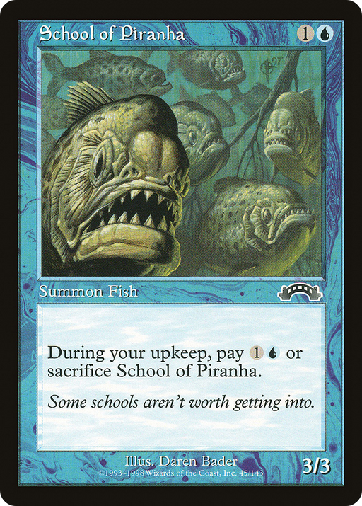 School of Piranha (EXO-045) [Exodus] MTG Single Wizards of the Coast